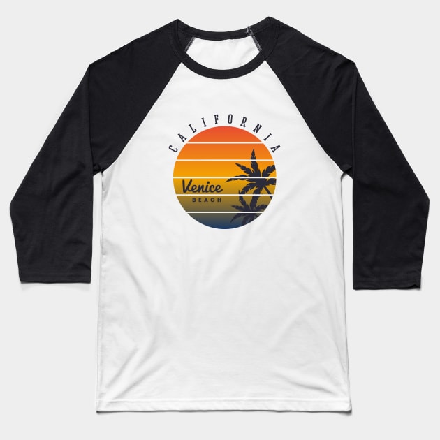 California Venice beach Baseball T-Shirt by Dosunets